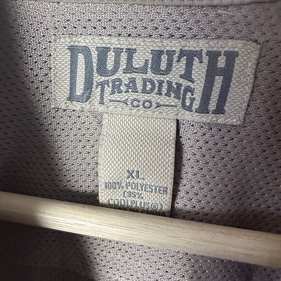 Duluth Trading Co Shirt CoolPlus Tan Long Sleeve Vented Fishing Hiking XL - Picture 3 of 5